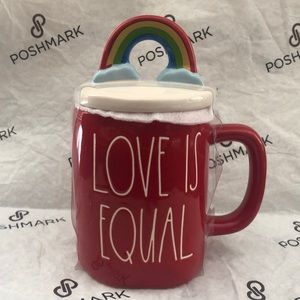 LOVE IS EQUAL mug with lid